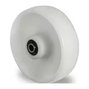 Image of Ersatzrad D.80mm Trgf.130kg PA weiß Achs-D.12mm Nabenl.40mm PROMAT