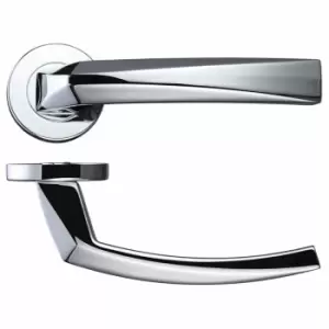 Image of LPD Ironmongery Hercules Polished Chrome Handle Hardware Pack Internal Hardware D6 xW12.6 xH5cm