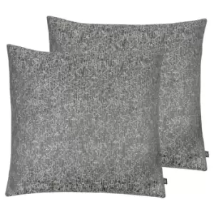Image of Ashley Wilde Rion Twin Pack Polyester Filled Cushions Slate/Steel