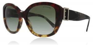 Image of Burberry BE4248 Sunglasses Red Havana/Light Havana 36358E 57mm