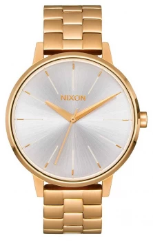 Image of Nixon Kensington Gold / White Gold IP Bracelet Silver Watch