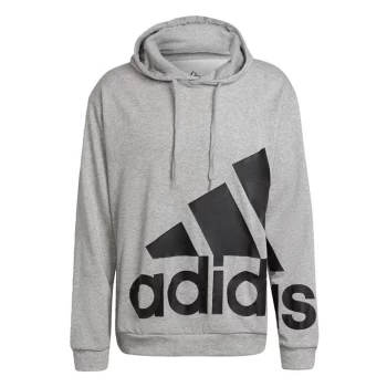 Image of adidas Essentials Giant Logo French Terry Hoodie Mens - Grey