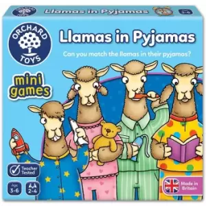 Image of Llamas in Pyjamas Travel Game - Orchard Toys