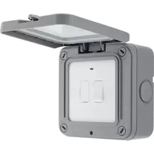 Image of Bg 13A Grey Outdoor Weatherproof Switched Fused Connection Unit