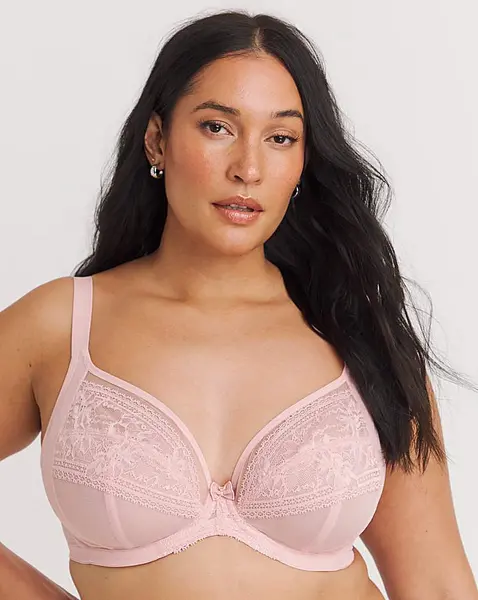 Image of Elomi Elomi Kendra Plunge Wired Bra Rosebud Rosebud Female 38G QV11318