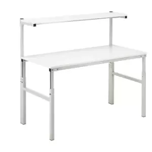 Image of Treston standard table with shelf, manual heigh adjustment from 650 to 900 mm, standard table with shelf, manual heigh adjustment from 650 to 900 mm,