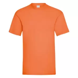 Image of Mens Value Short Sleeve Casual T-Shirt (Medium) (Bright Orange)