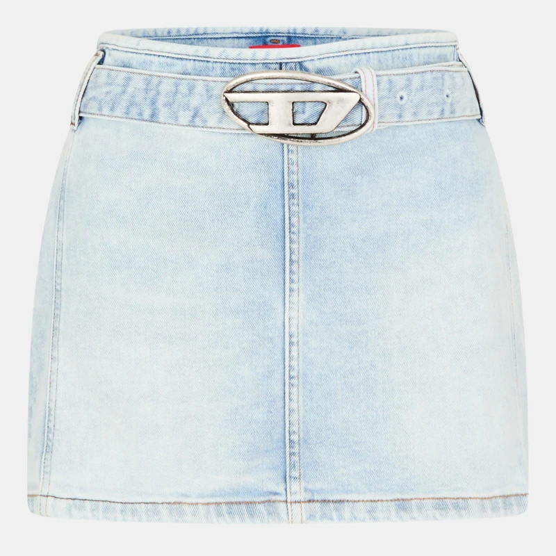 Image of Diesel Womens Mini Skirt Blue Denim female 24