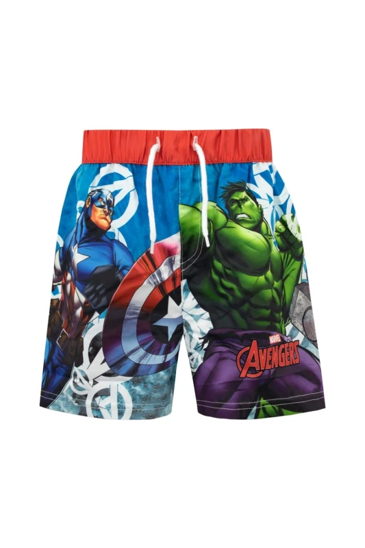 Image of Marvel Captain America And The Incredible Hulk Avengers Swim Shorts Blue