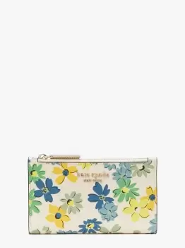 Image of Spencer Floral Medley Small Slim Bifold Wallet - Cream - One Size