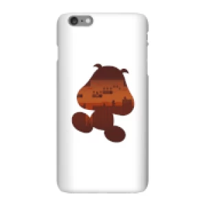 Image of Nintendo Super Mario Goomba Silhouette Phone Case - iPhone 6 Plus - Snap Case - Matte