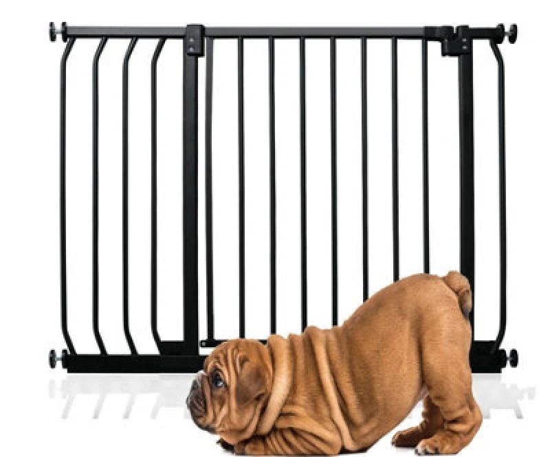Image of Bettacare Elite Pressure Dog Gate, 89Cm - 98Cm, Matt Black, Pressure Fit Pet Gate For Dog And Puppy