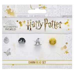 Image of Harry Potter - Set of 3 Spacer Beads - Hogwart's Castle, Sorting Hat, Time Turner