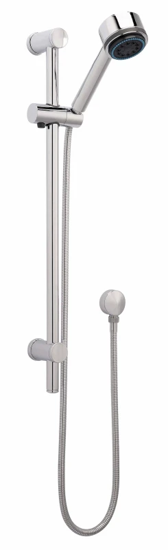 Image of Balterley Slide Rail Shower Kit Multi Function Head Adjustable Brackets Chrome Silver