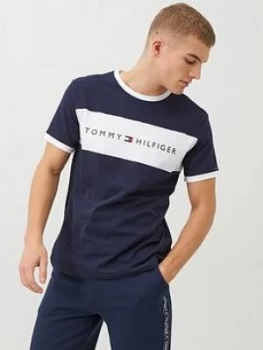 Image of Tommy Hilfiger Logo Lounge T-Shirt - Navy