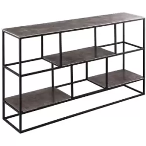 Image of Farrah Collection Silver Multi Shelf Unit