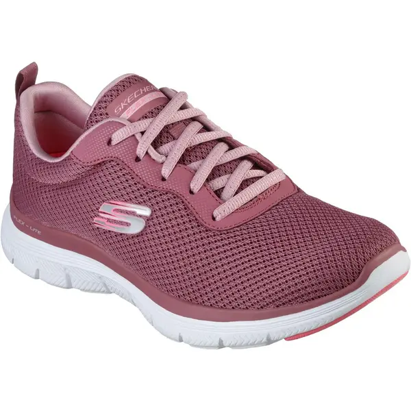 Image of Skechers Womens Flex Appeal 4 Brilliant View Vegan Running Shoes Trainers - UK 3