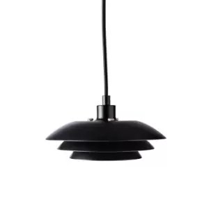 Image of Dome Pendant Ceiling Light Matt Black 20cm