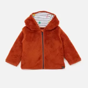 Image of Joules Babies' Cuddle Tiger Hood Fleece Jacket - 6-9 months