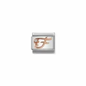 Image of Nomination 430310/06 Composable Classic LETTERS Steel Zircon Jewellery