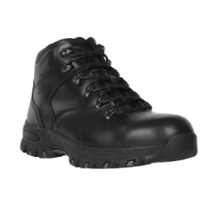 Image of Regatta Mens Gritstone Leather Safety Boots (6 UK) (Black)