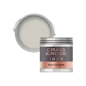Image of Craig & Rose 1829 Pale Celadon Chalky Emulsion Paint, 50ml Tester Pot
