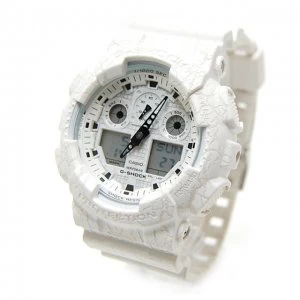 Image of Casio G-SHOCK Standard Analog-Digital Watch GA-100CG-7A - White