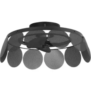 Image of Forlight Cil LED 3 Blade Ceiling Fan Black 2700-6000K, IP44