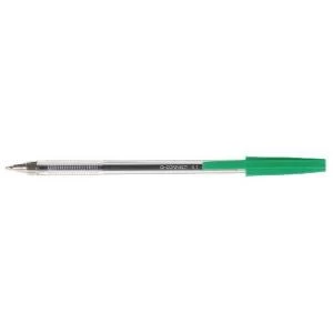Image of Q-Connect Ballpoint Pen Medium Green Pack of 20 KF34045