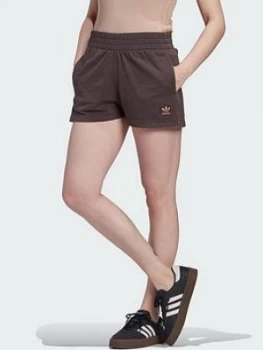 Image of Adidas Originals New Neutral 3 Stripes Short - Dark Brown