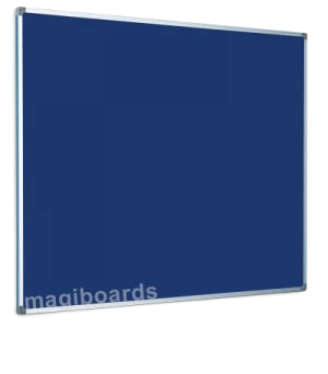Image of Magiboards Slim Frame Felt Noticeboard Blue 1500x1200mm