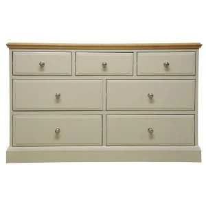 Image of Robert Dyas Vivianna Ready Assembled 7-Drawer Wide Chest of Drawers