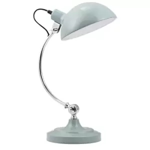 Image of Premier Housewares Vermont Table Lamp in Shutter Blue Chrome