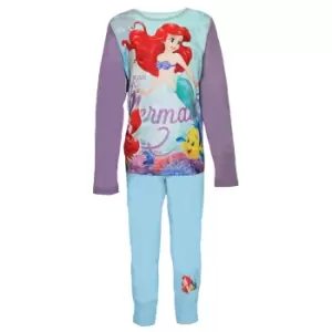 Image of Disney Girls Little Mermaid Pyjamas (9-10 Years) (Purple/Blue)