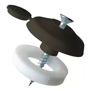 Image of Alukap Polycarbonate (Pc) & Steel Roofing Screw (L)55mm, Pack Of 50 Brown