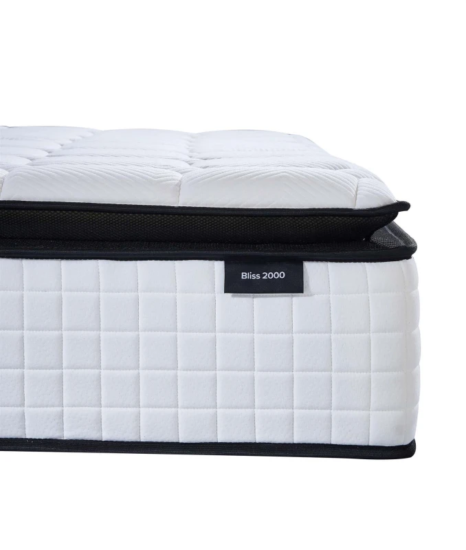 Image of SleepSoul Bliss Memory Pocket 2000 Pillowtop Mattress in a Box - 3ft Single