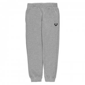 Image of True Religion Logo Jogging Pants - HEATHER GREY