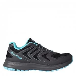 Image of Karrimor Caracal Ladies Trail Running Shoes - Charcoal/Blue