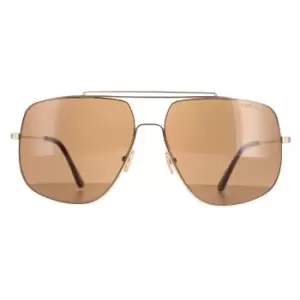 Image of Aviator Shiny Rose Gold Roviex FT0927 Liam Sunglasses