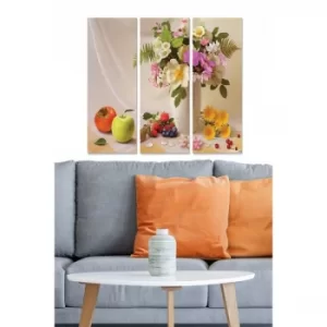 Image of MDF3162128 Multicolor Decorative MDF Painting (3 Pieces)