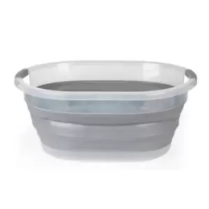 Image of Beldray 37 Litre Glisten Glitter Collapsible Laundry Basket - Grey