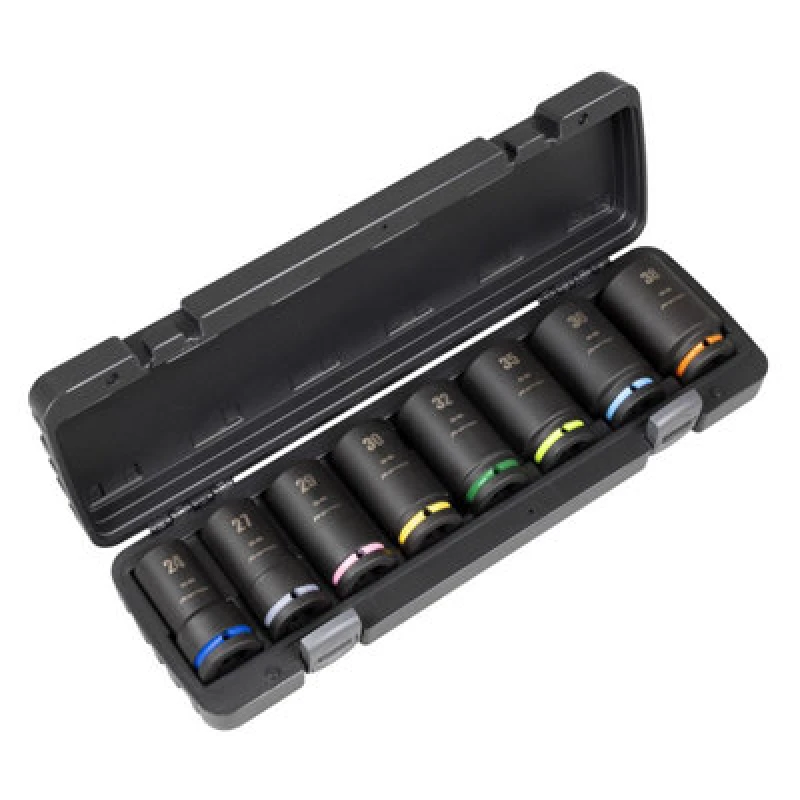 Image of Sealey Premier 8 Piece 3/4" Drive Deep Hexagon Impact Socket Set 3/4" AK8891M
