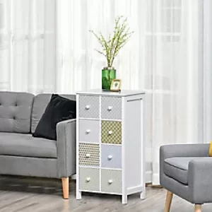 Image of Homcom 8 Drawer Dresser Cabinet for Bedroom and Living Room