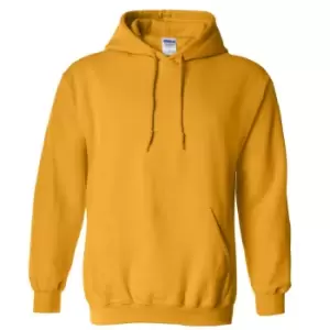 Image of Gildan Heavy Blend Adult Unisex Hooded Sweatshirt / Hoodie (XL) (Gold)
