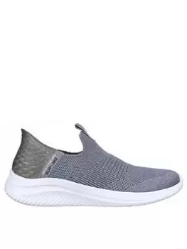 Image of Skechers Ultra Flex 3.0-smooth Step Slip On - Grey, Size 5, Women