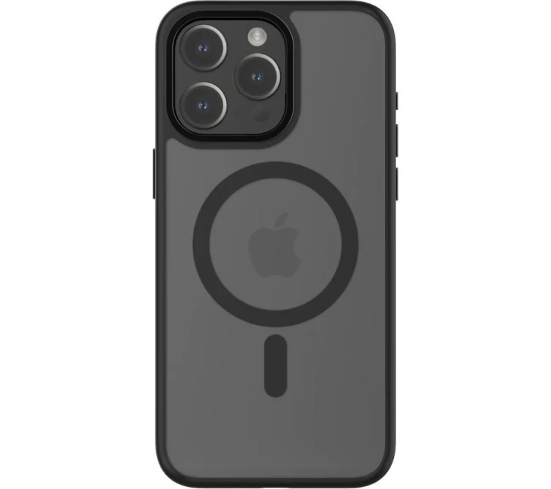 Image of QDOS HYBRID Soft SNAP MagSafe iPhone 15 Pro Max Case - Clear & Black,Clear 5061008400532
