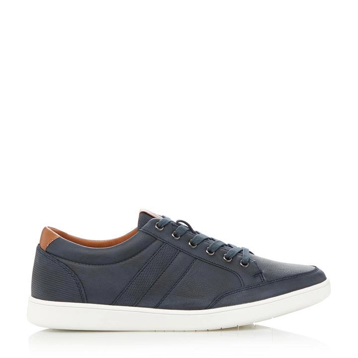 Image of Dune Travel' Lace Up Trainers - 7 - navy