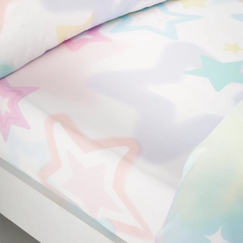Image of Catherine Lansfield White Ombre Stars Fitted Sheet White