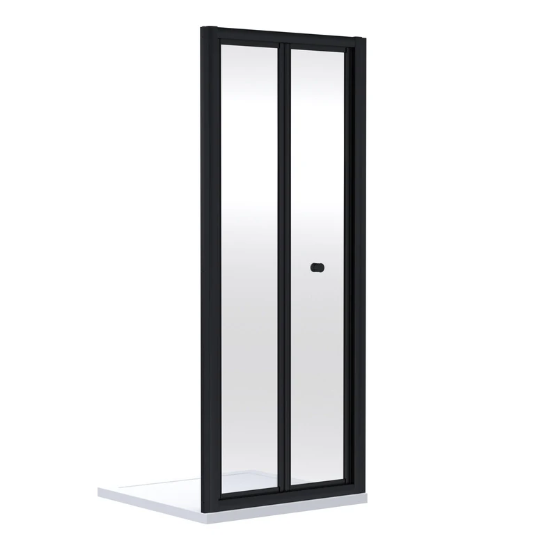 Image of nuie Rene 1900 x 700mm Bi-Fold Shower Door - Black SMBD7BP-E6