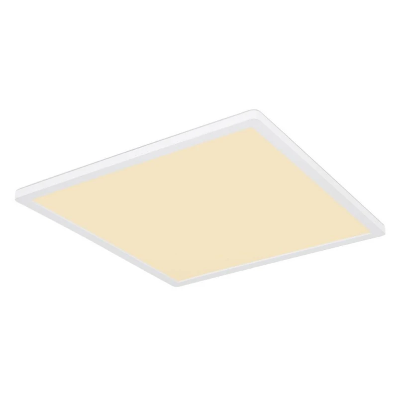 Image of Netlighting Sapana 42cm Square Flush Ceiling Light White IP44 LED 3000K White Unisex